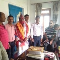 का.प्र. / शाखा अधिकृत श्री आन्नद प्रसाद चाैधरी सरकाे अनिवार्य अवकाश पछिकाे विदाइ कार्यक्रम